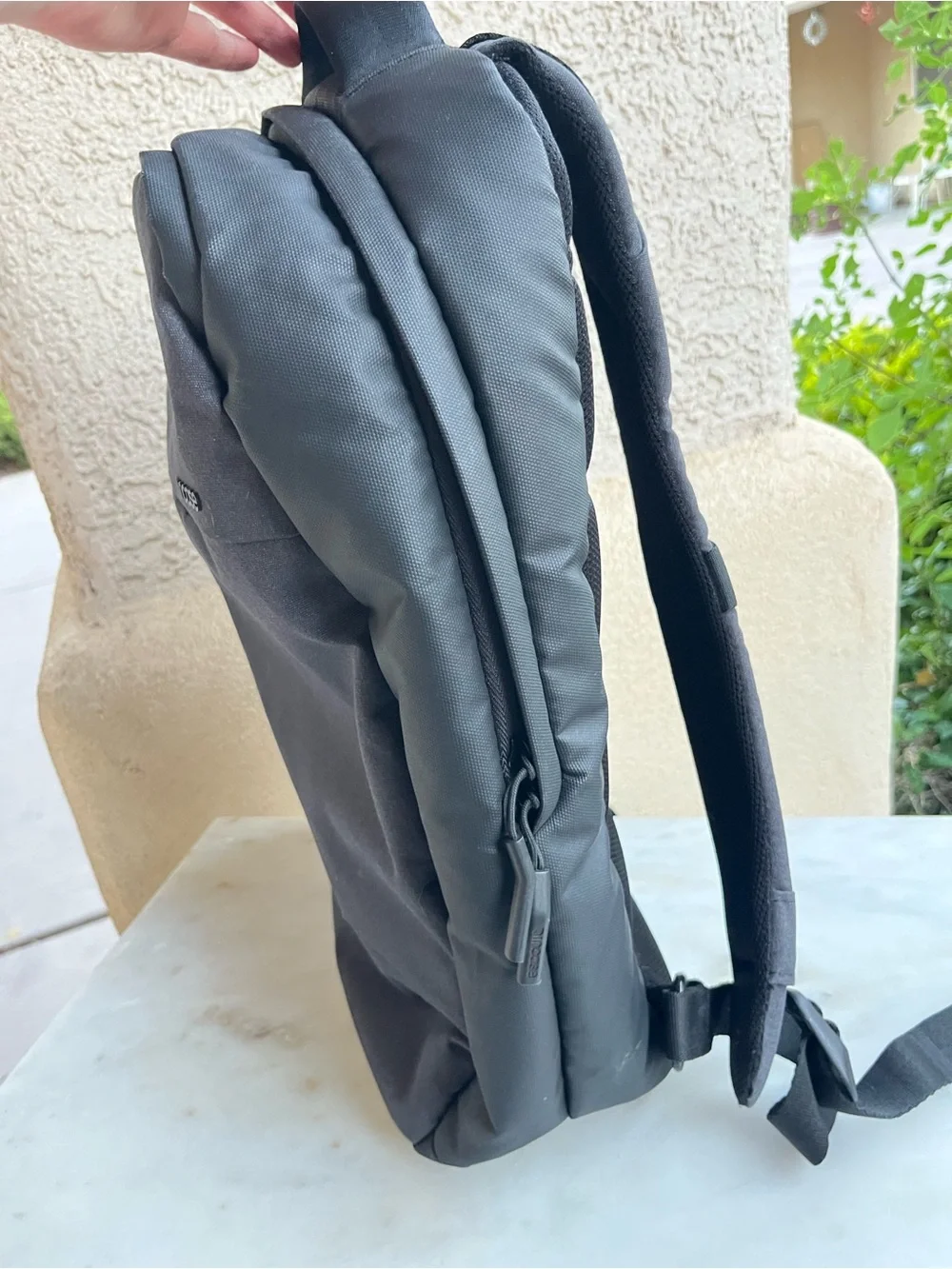 Incase grey backpack